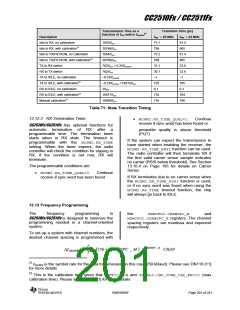 浏览型号CC2510F16的Datasheet PDF文件第201页