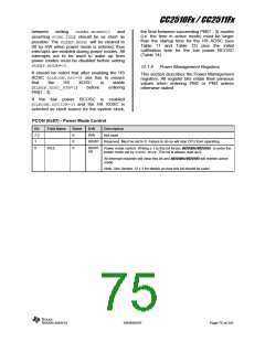浏览型号CC2510F16的Datasheet PDF文件第75页