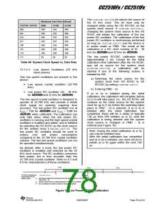 浏览型号CC2510F16的Datasheet PDF文件第78页