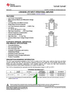 浏览型号TL072-EP的Datasheet PDF文件第1页