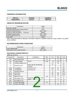 浏览型号BL8022CB5TR的Datasheet PDF文件第2页
