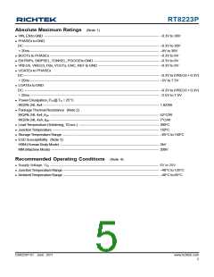 浏览型号RT8223P的Datasheet PDF文件第5页