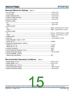 浏览型号RT8876A的Datasheet PDF文件第15页