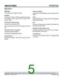 浏览型号RT8876A的Datasheet PDF文件第5页