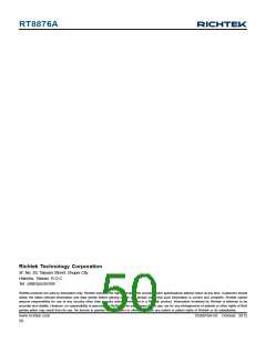 浏览型号RT8876A的Datasheet PDF文件第50页