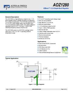 浏览型号AOZ1280CI的Datasheet PDF文件第1页