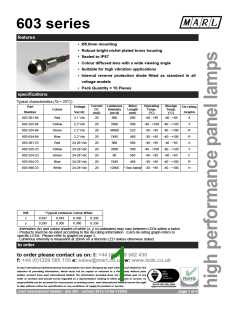 浏览型号603的Datasheet PDF文件第1页