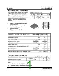 浏览型号AO4422的Datasheet PDF文件第1页