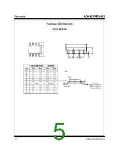 浏览型号AO4422的Datasheet PDF文件第5页