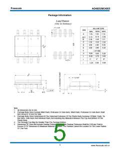 浏览型号AO4805的Datasheet PDF文件第5页
