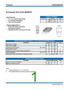 浏览型号AOD452的Datasheet PDF文件第1页
