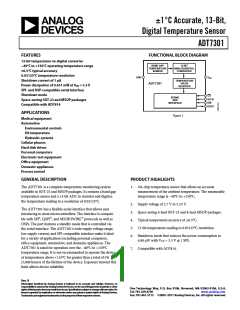 浏览型号ADT7301的Datasheet PDF文件第1页