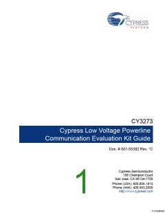 浏览型号CY3273的Datasheet PDF文件第1页