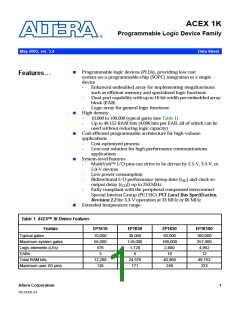 浏览型号EP1K30TC144-3N的Datasheet PDF文件第1页