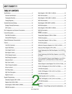 浏览型号ADV7171KSUZ-REEL的Datasheet PDF文件第2页