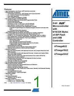 浏览型号ATMEGA16U2-MUR的Datasheet PDF文件第1页