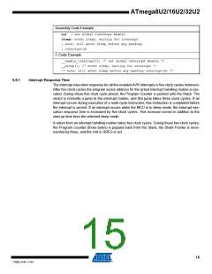 浏览型号ATMEGA16U2-MUR的Datasheet PDF文件第15页
