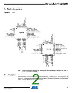 浏览型号ATMEGA16U2-MUR的Datasheet PDF文件第2页