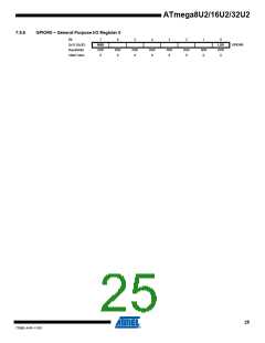 浏览型号ATMEGA16U2-MUR的Datasheet PDF文件第25页