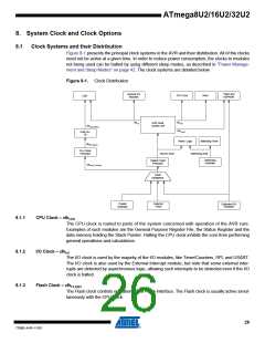 浏览型号ATMEGA16U2-MUR的Datasheet PDF文件第26页