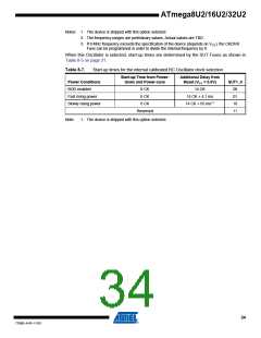 浏览型号ATMEGA16U2-MUR的Datasheet PDF文件第34页