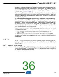 浏览型号ATMEGA16U2-MUR的Datasheet PDF文件第36页