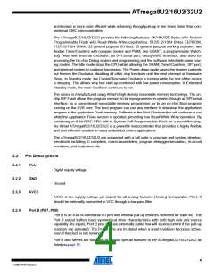 浏览型号ATMEGA16U2-MUR的Datasheet PDF文件第4页