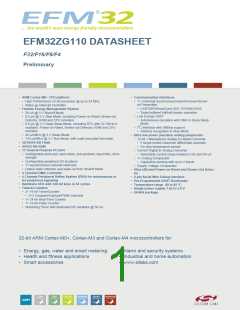 浏览型号EFM32ZG110F16-QFN24的Datasheet PDF文件第1页
