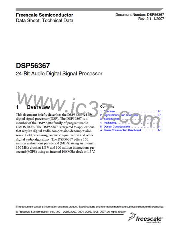 DSPB56367AG150图片预览