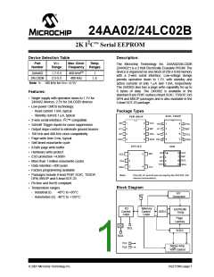 浏览型号24LC02B-I的Datasheet PDF文件第1页
