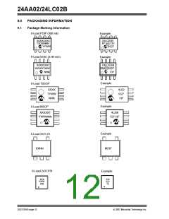 浏览型号24LC02B-I的Datasheet PDF文件第12页