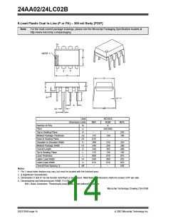 浏览型号24LC02B-I的Datasheet PDF文件第14页