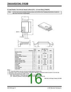 浏览型号24LC02B-I的Datasheet PDF文件第16页