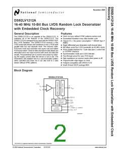 浏览型号DS92LV1212AMSA的Datasheet PDF文件第2页