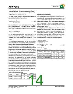 浏览型号APW7301的Datasheet PDF文件第14页