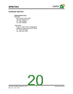 浏览型号APW7301的Datasheet PDF文件第20页
