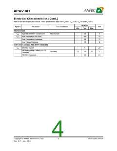 浏览型号APW7301的Datasheet PDF文件第4页