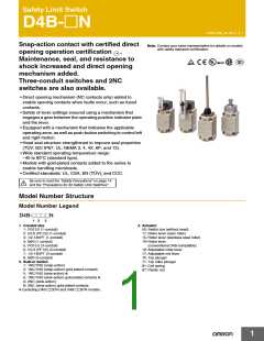 浏览型号D4B-2A11N的Datasheet PDF文件第1页