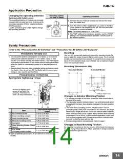 浏览型号D4B-2A11N的Datasheet PDF文件第14页
