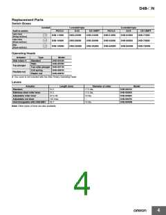 浏览型号D4B-2A11N的Datasheet PDF文件第4页