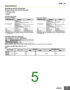 浏览型号D4B-2A11N的Datasheet PDF文件第5页