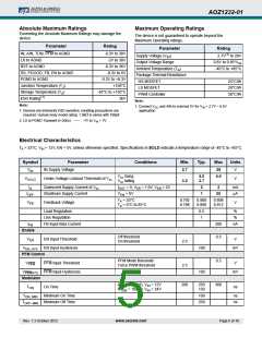 浏览型号AOZ1232QI-01的Datasheet PDF文件第5页