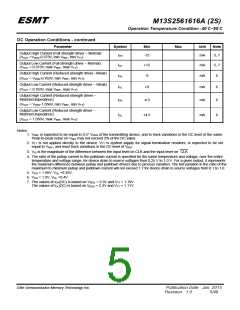 浏览型号M13S2561616A-5BIG2S的Datasheet PDF文件第5页