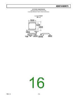 浏览型号AD8074ARU-REEL7的Datasheet PDF文件第16页