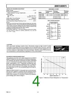 浏览型号AD8074ARU-REEL7的Datasheet PDF文件第4页