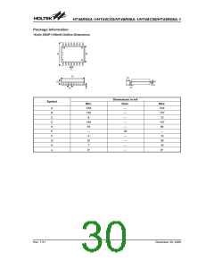 浏览型号HT48R05A-1(16NSOP-A)的Datasheet PDF文件第30页