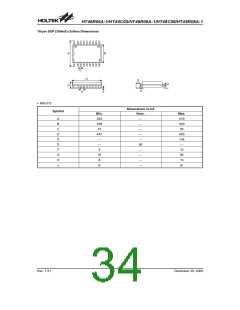 浏览型号HT48R05A-1(16NSOP-A)的Datasheet PDF文件第34页
