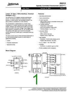 浏览型号X9313WSIT4的Datasheet PDF文件第1页