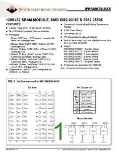 浏览型号WS128K32-17G1UIA的Datasheet PDF文件第1页