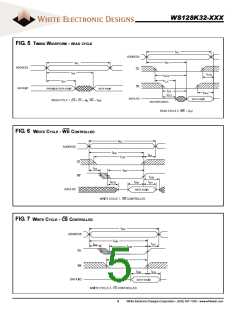 浏览型号WS128K32-17G1UIA的Datasheet PDF文件第5页